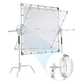 Kit-Difusor-Butterfly-3-0x3-0m-Sun-Scrim-Dobravel-com-Tripes-de-Iluminacao-Inox--2-