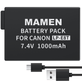 Bateria-Mamen-LP-E8-USB-C-para-Cameras-Canon Bateria-Mamen-LP-E8-USB-C-para-Cameras-Canon