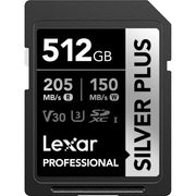 Cartao-SDXC-512Gb-Lexar-Silver-Plus-205Mb-s-UHS-I---V30---U3---Classe-10
