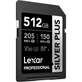 Cartao-SDXC-512Gb-Lexar-Silver-Plus-205Mb-s-UHS-I---V30---U3---Classe-10