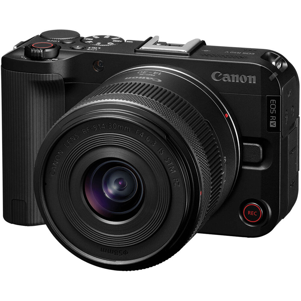 Câmera Canon EOS R50 V Mirrorless Lente RF-S 14-30mm f/4-6.3
