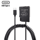 Adaptador-Dummy-PD-EP-5A-Bateria-Nikon-EN-EL14-Espiral-com-Conector-USB-C Adaptador-Dummy-PD-EP-5A-Bateria-Nikon-EN-EL14-Espiral-com-Conector-USB-C