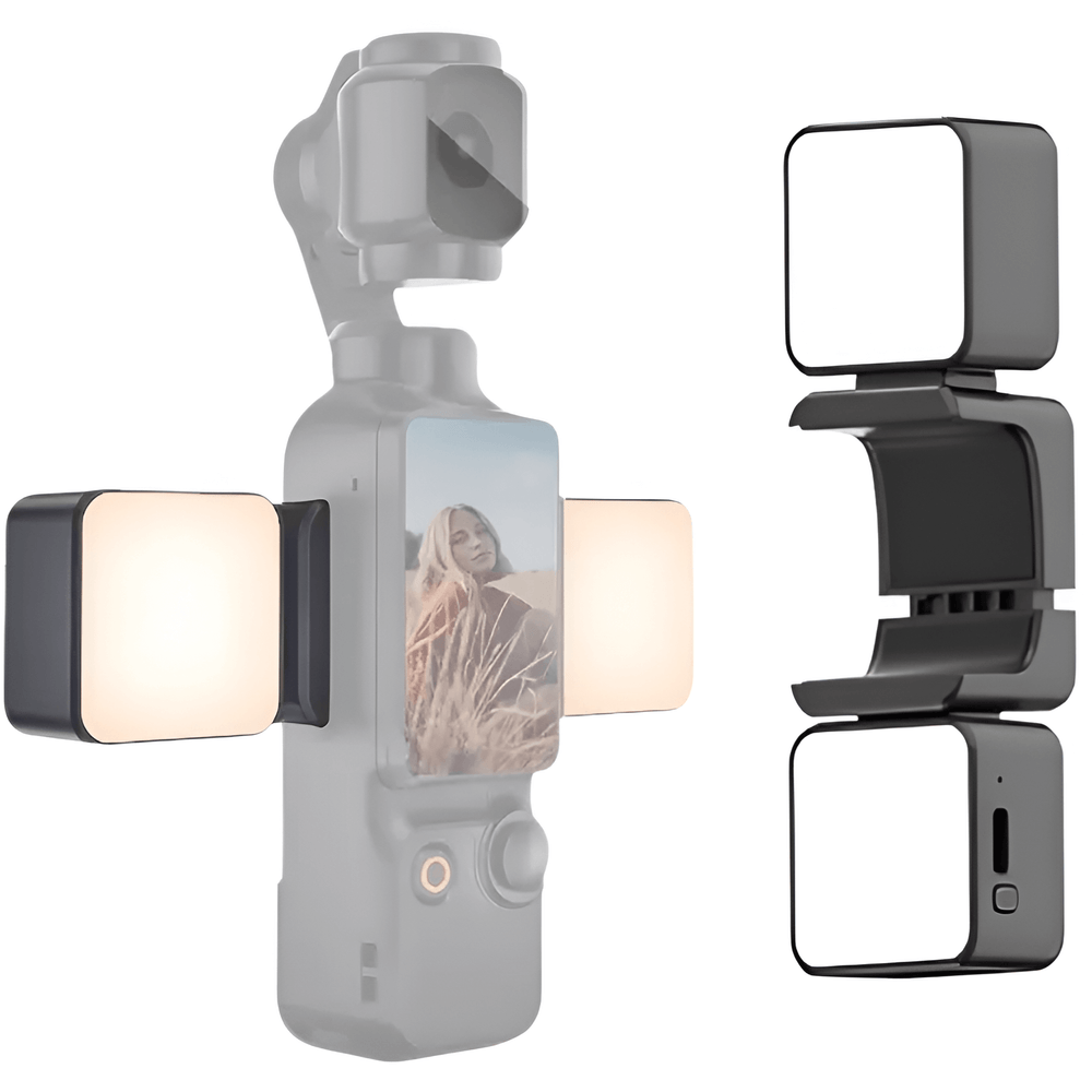 Mini-Luz-LED-Duplo-PL16-Fill-Light-para-Gimbal-Osmo-Pocket-3 Mini-Luz-LED-Duplo-PL16-Fill-Light-para-Gimbal-Osmo-Pocket-3