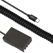 Adaptador-Dummy-PD-EP-5-Bateria-Nikon-EN-EL9-Espiral-com-Conector-USB-C