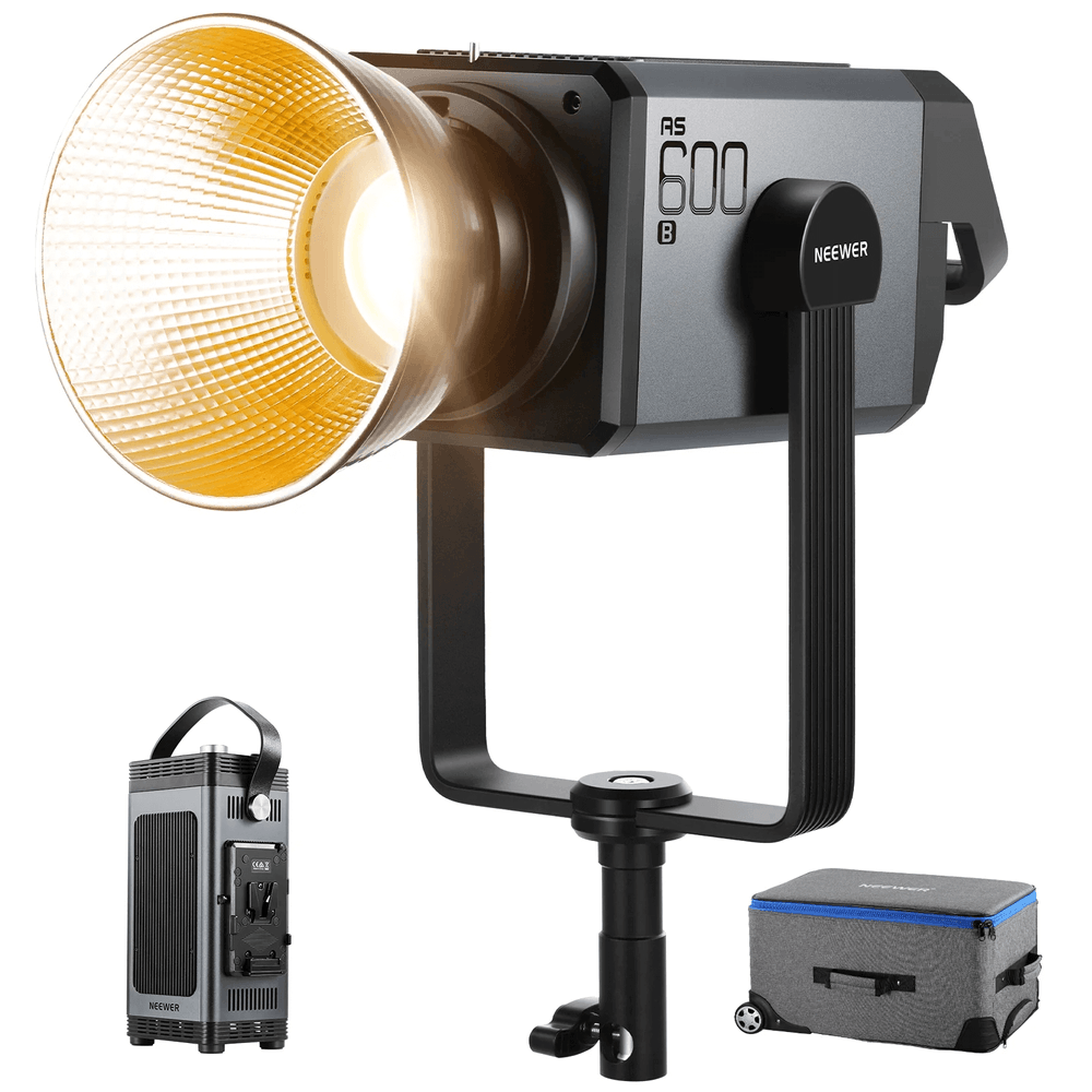 Iluminador-LED-Neewer-AS600B-COB-600W-Luz-Continua-Bicolor-DMX-Bowens Iluminador-LED-Neewer-AS600B-COB-600W-Luz-Continua-Bicolor-DMX-Bowens