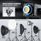 Iluminador-LED-Neewer-AS600B-COB-600W-Luz-Continua-Bicolor-DMX-Bowens