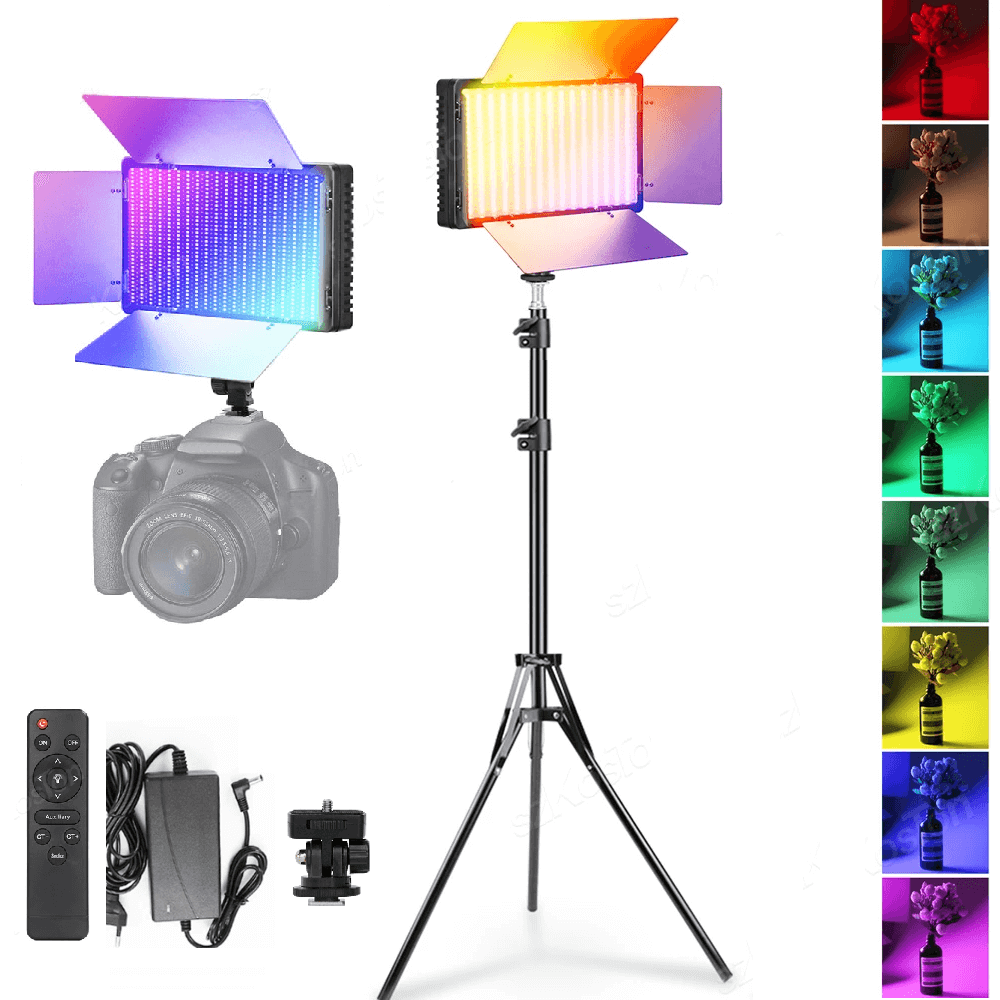 Painel-Iluminador-LED-U600-Pro-RGB-Bi-Color-40W-Video-Light-Controle-Tripe-e-Fonte--Bivolt- Painel-Iluminador-LED-U600-Pro-RGB-Bi-Color-40W-Video-Light-Controle-Tripe-e-Fonte--Bivolt-