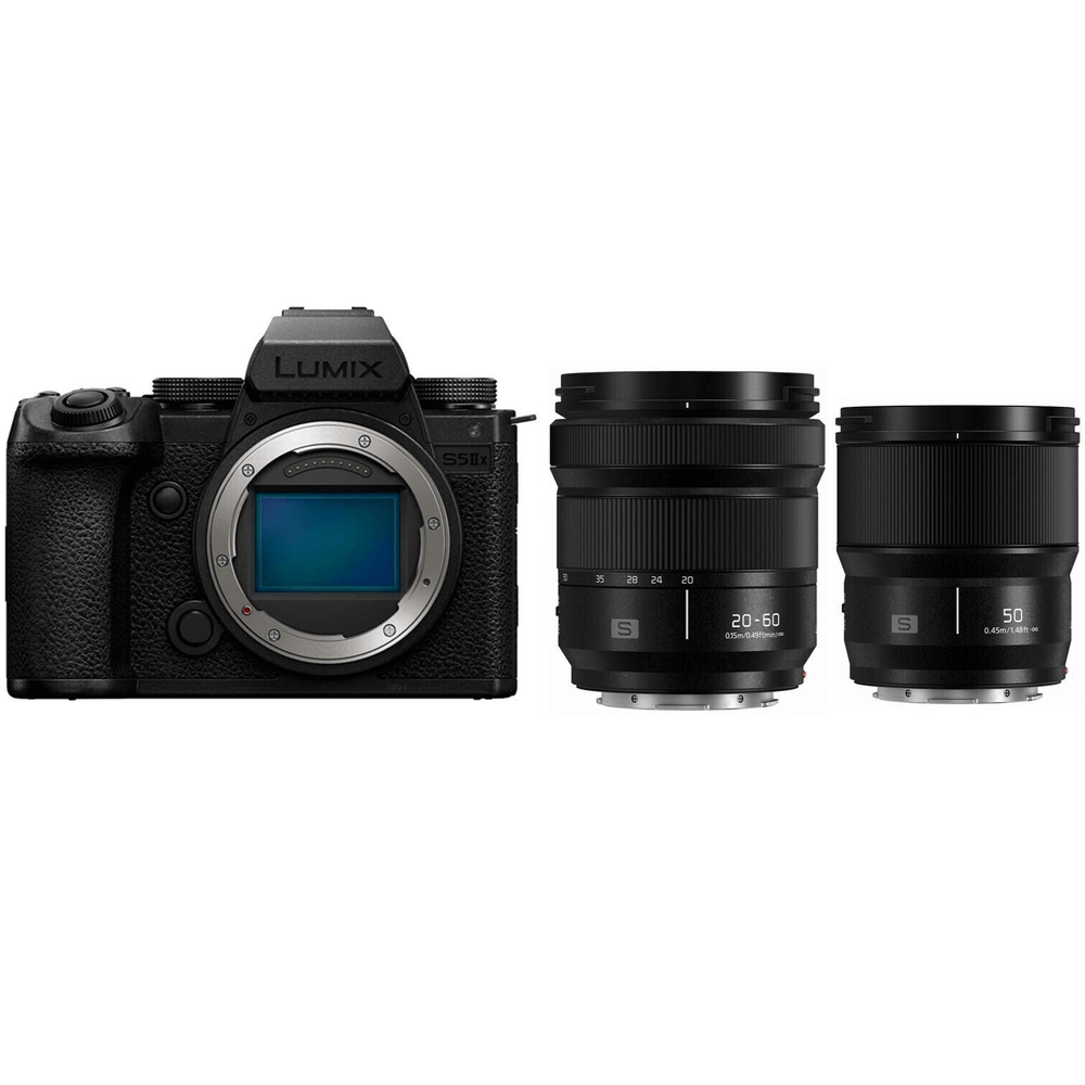 Panasonic LUMIX S5IIX ハーフケージ　20-60レンズ付き Câmera Lumix S5 IIX + Lente 20-60mm f/3.5-5.6 Full Frame Panasonic