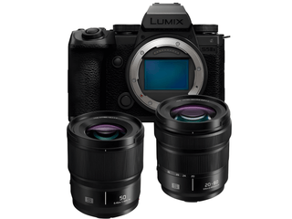 Panasonic Lumix S5IIX Lentes 50mm e 20-60mm - eMania Foto e Video