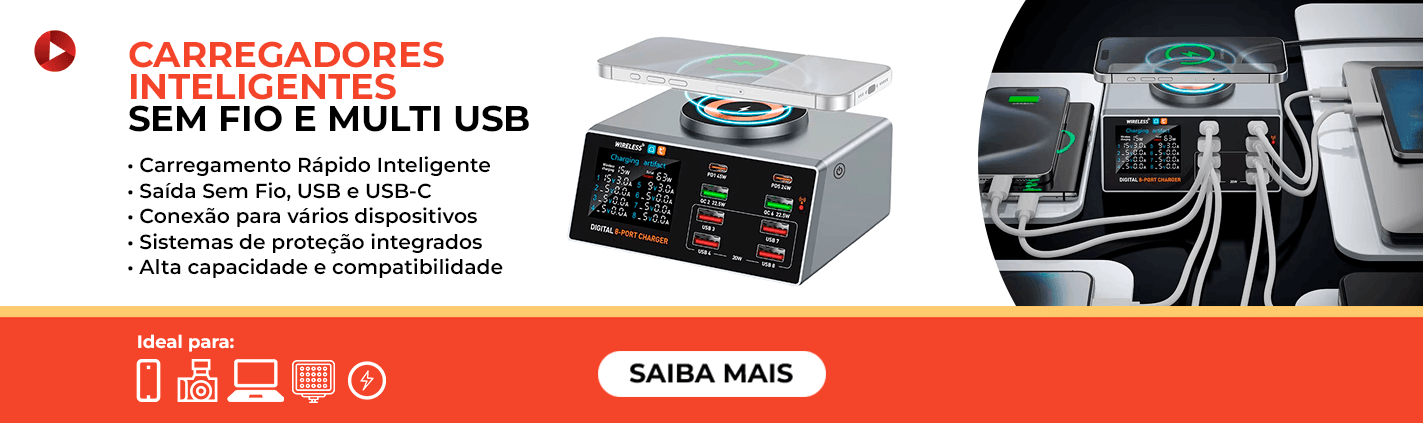 Desk Carregador Wireless Inteligente X9A