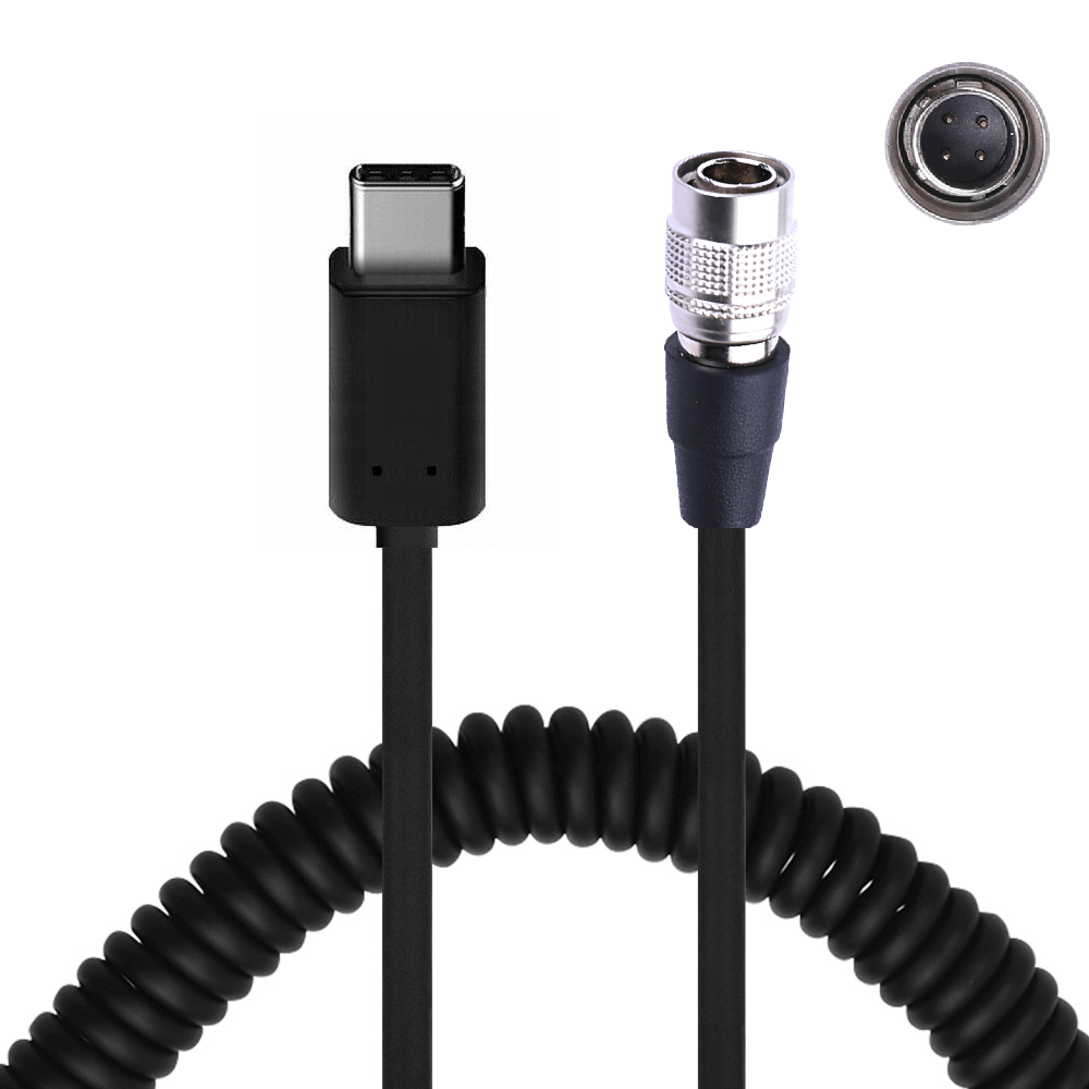 Cabo-Espiral-Hirose-4Pin-12V-x-USB-C-para-Gravadores-Zoom-F8---F4-e-Sound-Devices Cabo-Espiral-Hirose-4Pin-12V-x-USB-C-para-Gravadores-Zoom-F8---F4-e-Sound-Devices