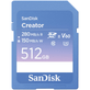 Cartao-SDXC-512GB-Sandisk-Creator-280MB-s-UHS-II-V60-U3