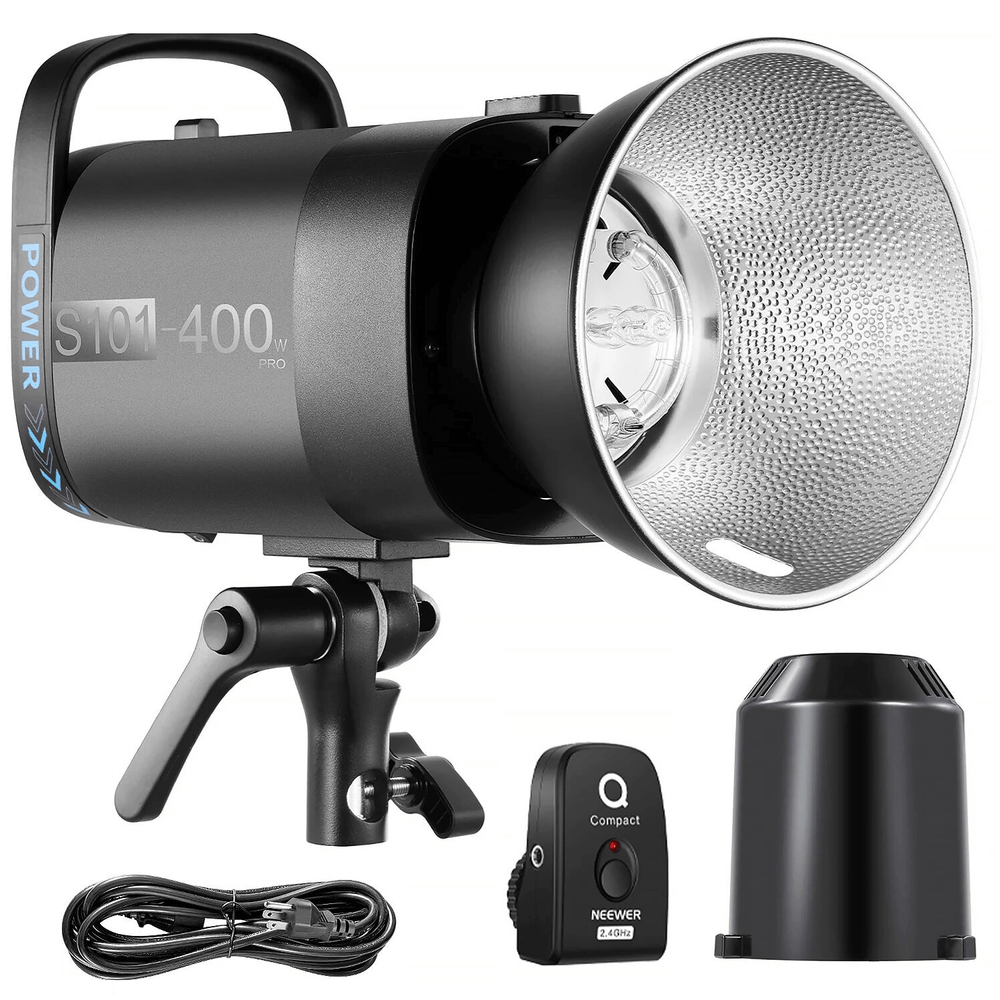 Flash-Estudio-Neewer-S101-400W-PRO-Studio-Monolight-Disparador-Q-e-Montagem-Bowens Flash-Estudio-Neewer-S101-400W-PRO-Studio-Monolight-Disparador-Q-e-Montagem-Bowens