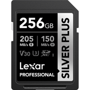 Cartao-SDXC-256GB-Lexar-Silver-Plus-205Mb-s-UHS-I---V30---U3---Classe-10