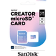 Cartao-MicroSDXC-128Gb-Sandisk-Creator-190MB-s-UHS-I-V30-U3-A2-Adaptador-SD