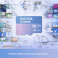 Cartao-MicroSDXC-128Gb-Sandisk-Creator-190MB-s-UHS-I-V30-U3-A2-Adaptador-SD