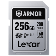 Cartao-SDXC-256Gb-Lexar-ARMOR-Silver-Pro-280Mb-S-UHS-II-V60-U3-IP68