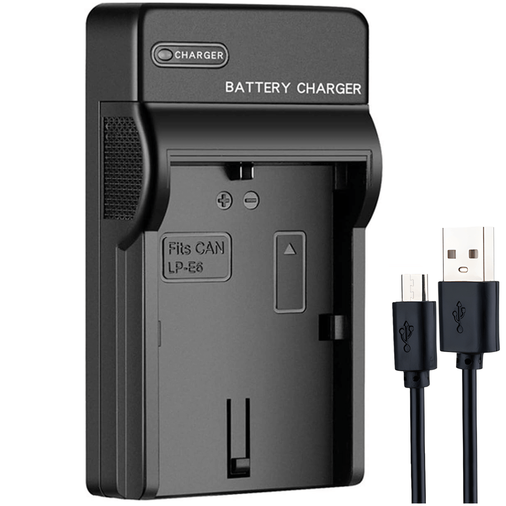 Carregador-LP-E6-para-Baterias-Canon-LP-E6-LP-E6N-e-LP-E6NH--USB- Carregador-LP-E6-para-Baterias-Canon-LP-E6-LP-E6N-e-LP-E6NH--USB-
