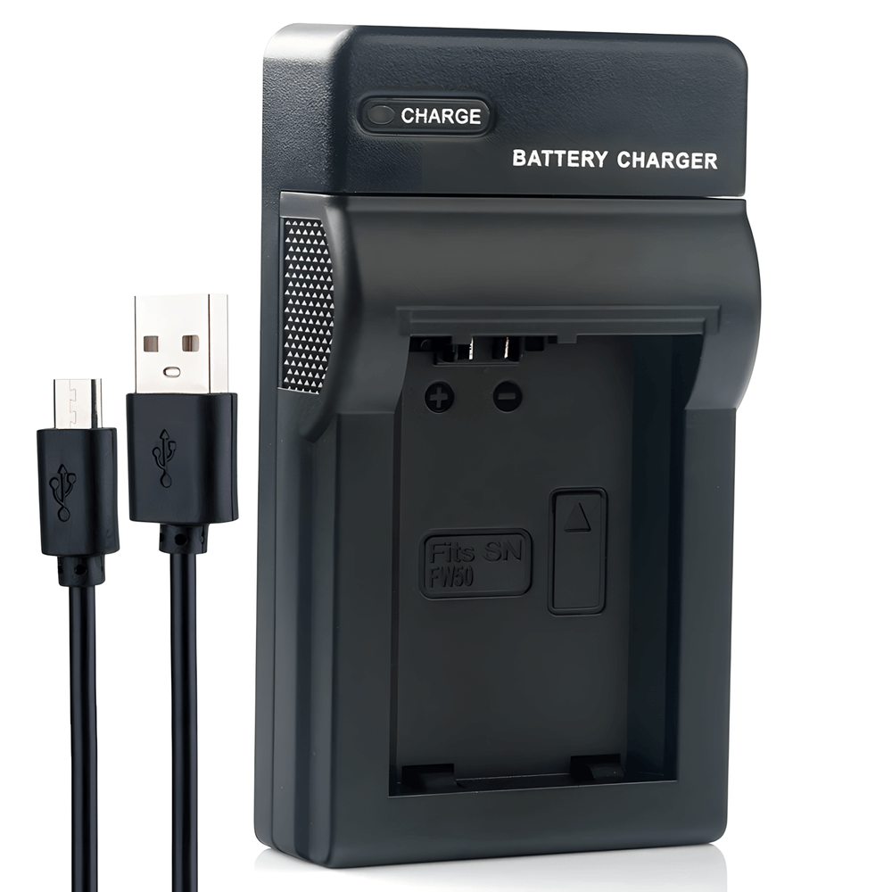 Carregador-USB-FW50-para-Baterias-Sony-NP-FW50--USB- Carregador-USB-FW50-para-Baterias-Sony-NP-FW50--USB-