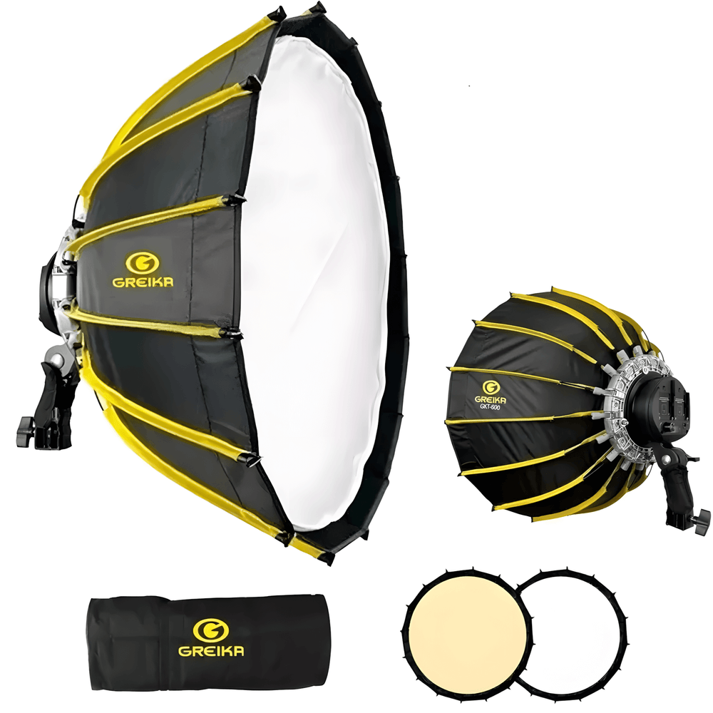 Iluminador-Greika-GKT-600-LED-100w-Bicolor-Softbox-52cm-Sem-Grid- Iluminador-Greika-GKT-600-LED-100w-Bicolor-Softbox-52cm-Sem-Grid-