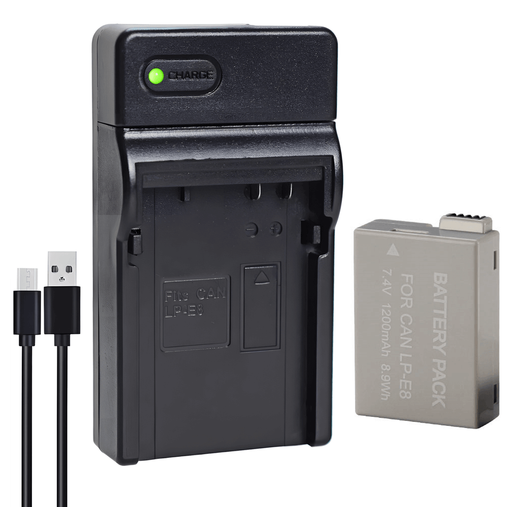 Kit-Bateria-LP-E8-Carregador-USB-para-Cameras-Canon-T5i-T3i-T4i-e-T2i Kit-Bateria-LP-E8-Carregador-USB-para-Cameras-Canon-T5i-T3i-T4i-e-T2i