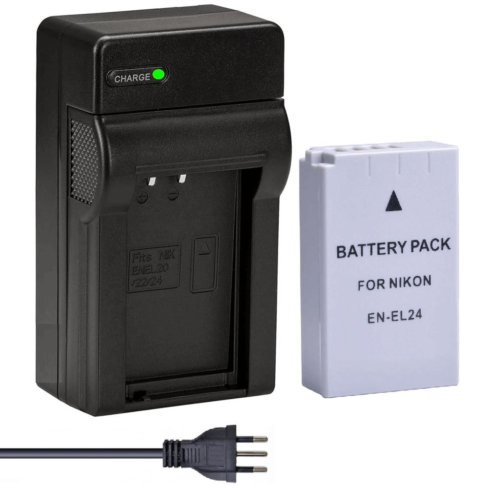 Kit-Bateria-EN-EL24-e-Carregador-para-Cameras-Nikon--Bivolt- Kit-Bateria-EN-EL24-e-Carregador-para-Cameras-Nikon--Bivolt-