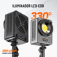 Iluminador-LED-G330-COB-Pocket-Video-Light-Bi-Color-330W-Bowens-Preto-220V--6-