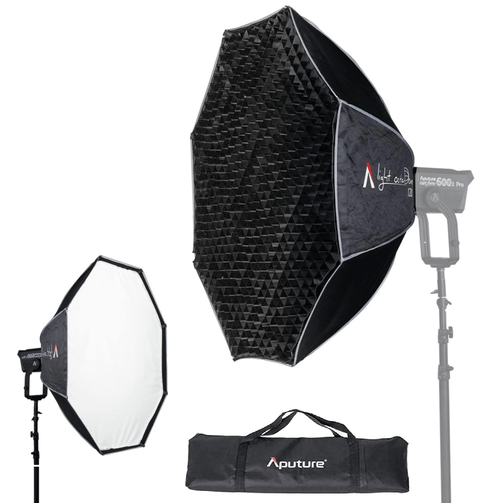 Softbox-Octogonal-Aputure-Light-OctaDome-120-com-Grid-e-Montagem-Bowens Softbox-Octogonal-Aputure-Light-OctaDome-120-com-Grid-e-Montagem-Bowens