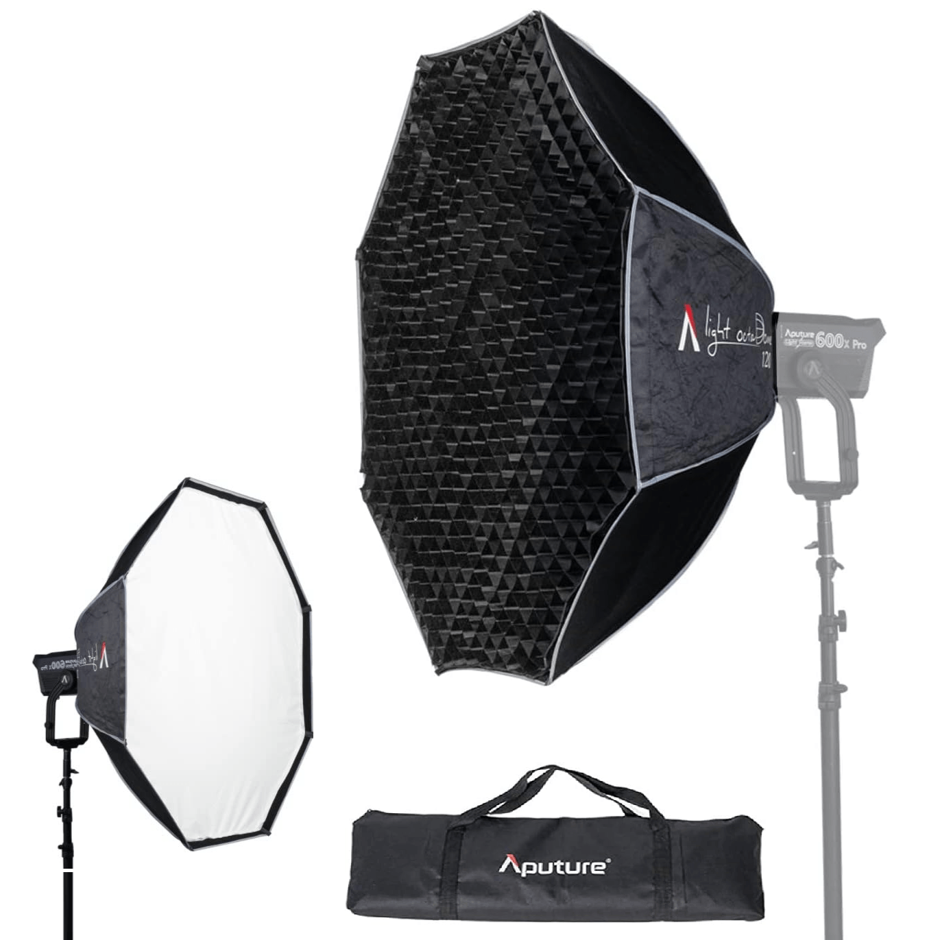 Softbox Octogonal Aputure Light OctaDome 120 com Grid e Montagem Bowens