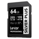 Cartao-SDXC-64Gb-Lexar-Silver-Plus-255mb-s-UHS-I---V30---U3---Classe-10