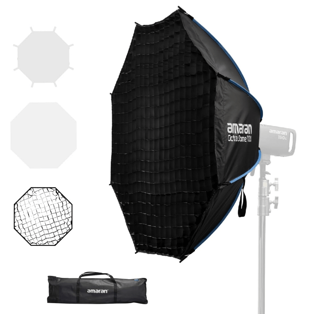 Softbox-Amaran-Octa-Dome-120-Octogonal-com-Montagem-Bowens--120cm- Softbox-Amaran-Octa-Dome-120-Octogonal-com-Montagem-Bowens--120cm-