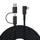 Cabo-USB-C-90°-VR-Link-2-em-1-USB-A---USB-C-5Gbps-para-Meta-Quest-e-Smartphones-6mts