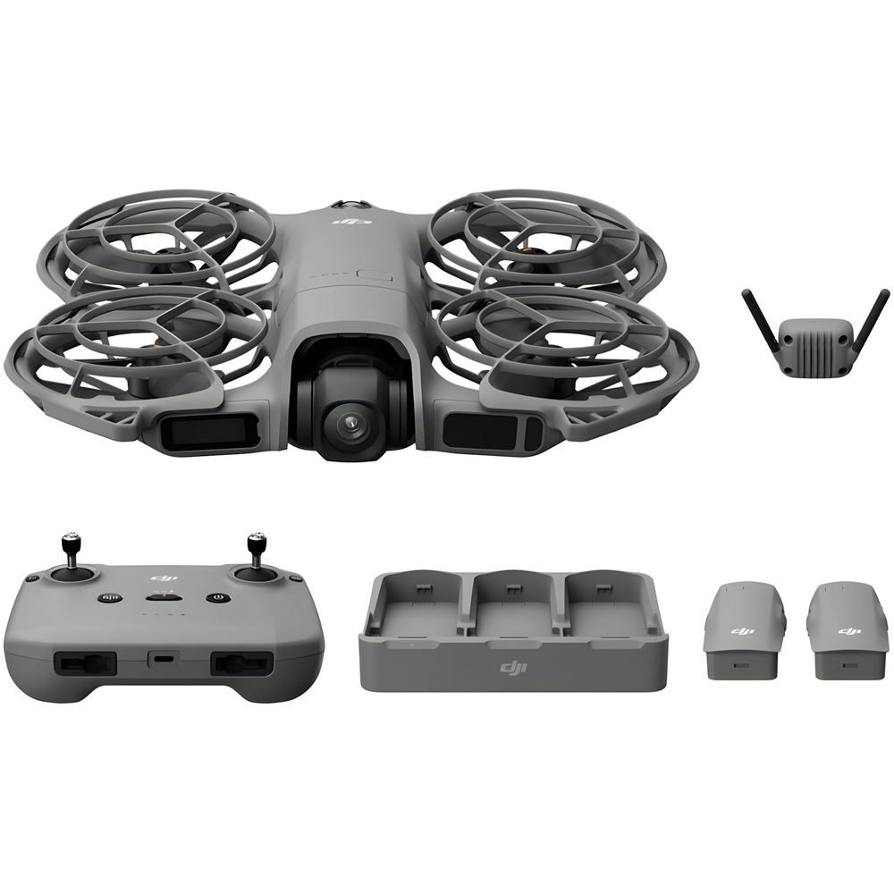 Drone-DJI-Neo-2-Fly-More-Combo-4K-com-Controle-RC-N3 Drone-DJI-Neo-2-Fly-More-Combo-4K-com-Controle-RC-N3