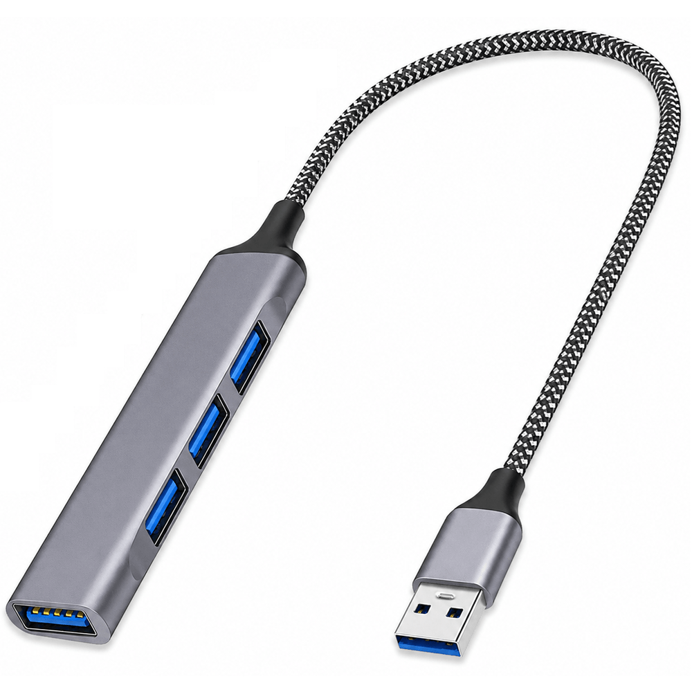 Hub-USB-Slim-4x-Portas-1x-USB-3.0-5Gbps---3x-USB-2.0 Hub-USB-Slim-4x-Portas-1x-USB-3.0-5Gbps---3x-USB-2.0