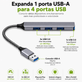 Hub-USB-Slim-4x-Portas-1x-USB-3.0-5Gbps---3x-USB-2.0