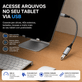 Cabo-OTG-USB-C-para-USB-3.0-Femea-Trancado-5Gbps-15cm