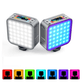 Iluminador-Led-Video-Light-RGB-LED-01-Dupla-Face-5W-Compacto-para-Cameras-e-Filmadoras