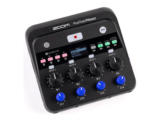 Gravador Podcast Zoom PodTrak P4next Interface USB Multitrack