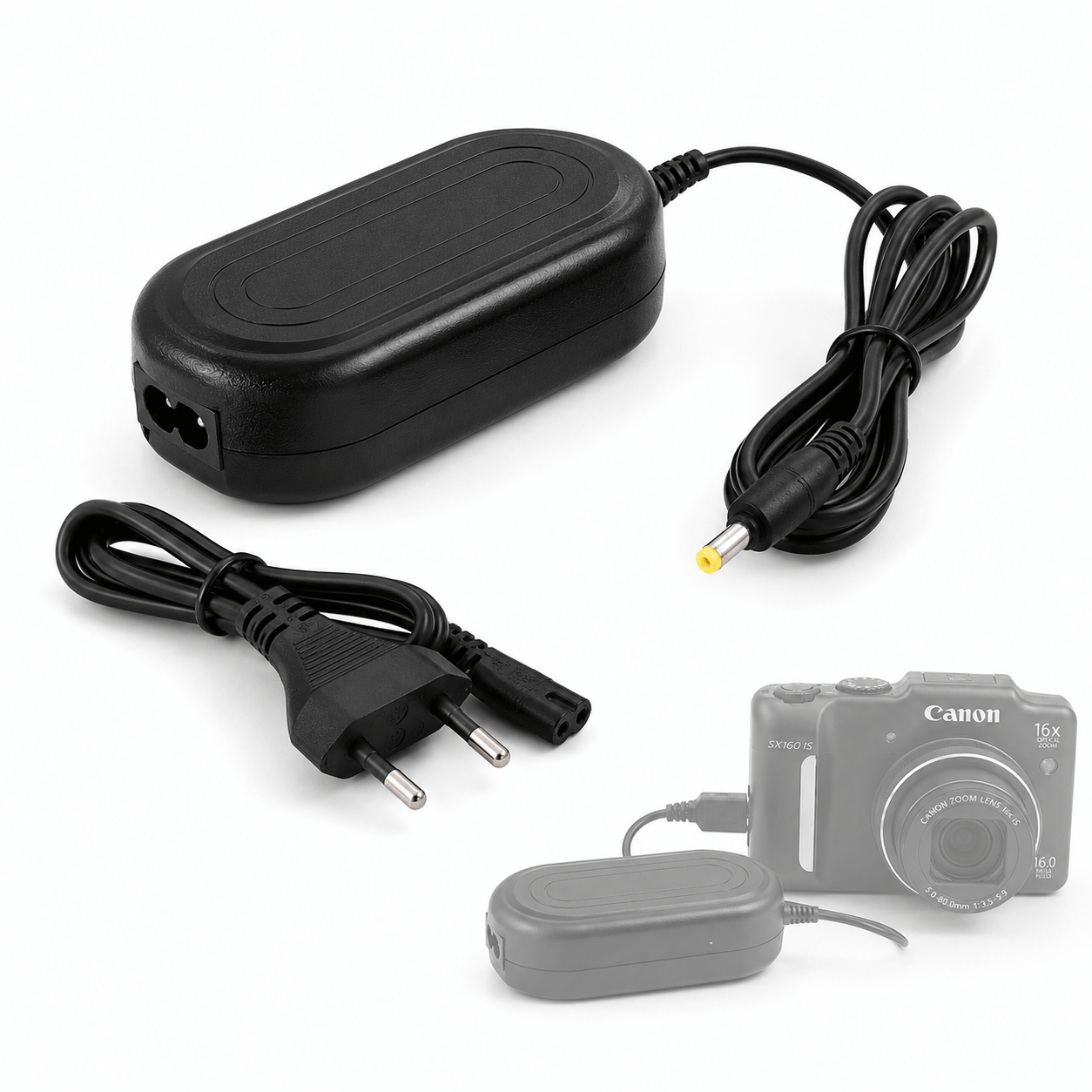 Adaptador AC ACK-800 CA-PS800 Canon PowerShot Bivolt - WorldView