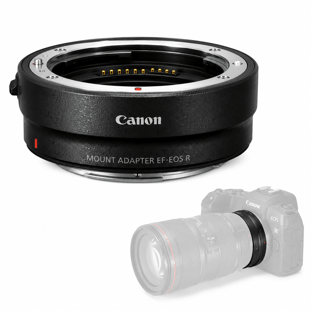 Adaptador Canon EF-EOS R para Lentes EF/EF-S - eMania Foto e Video