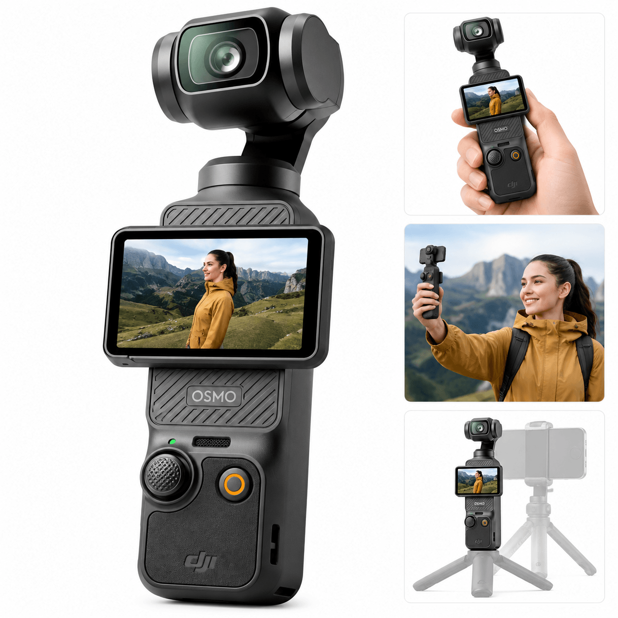 Câmera DJI Osmo Pocket 3 Gimbal 4K 120fps | eMania - WorldView